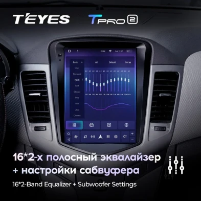 Штатная магнитола Tesla style Teyes TPRO 2 4/64 Chevrolet Cruze J300 (2008-2012)