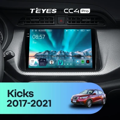 Штатная магнитола Teyes CC4 Pro 8/128 Nissan Kicks P15 (2017-2021)