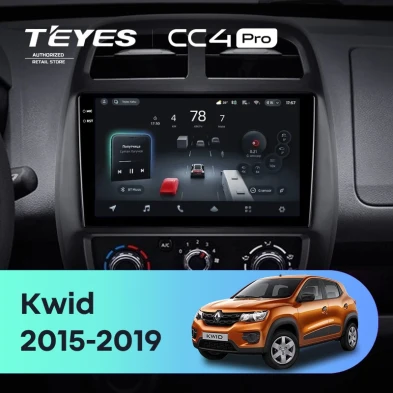 Штатная магнитола Teyes CC4 Pro 8/128 Renault KWID (2015-2019)