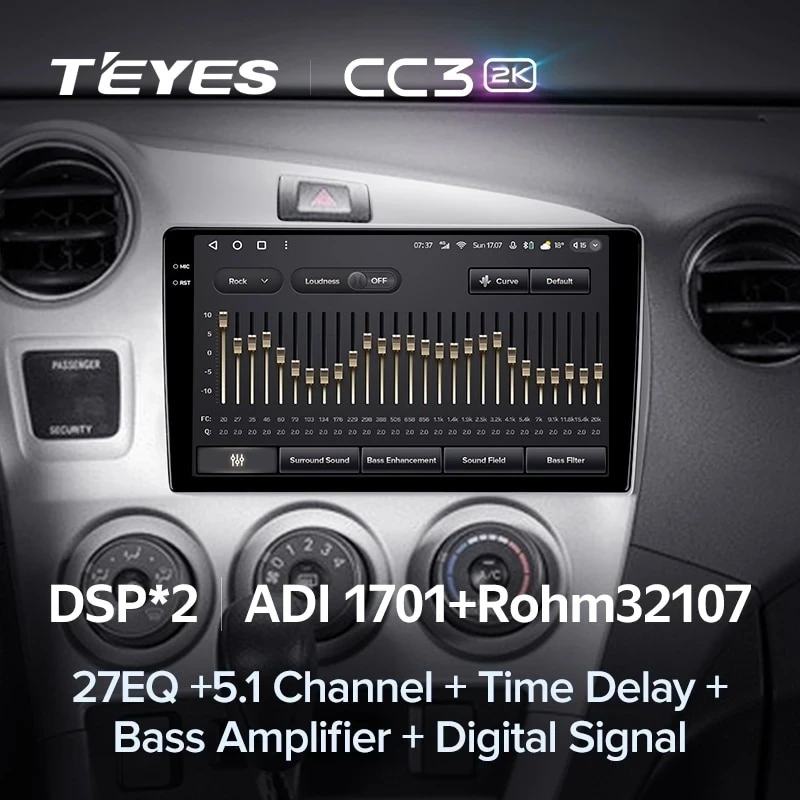 Штатная магнитола Teyes CC3 2K 4/32 Toyota Matrix 2 E140 (2008-2014)