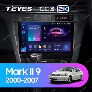 Штатная магнитола Teyes CC3 2K 6/128 Toyota Mark II 9 X100 (2000-2007) F1
