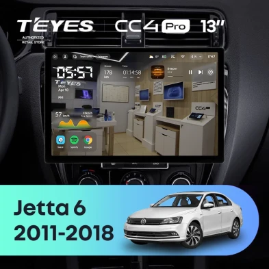 Штатная магнитола Teyes CC4 Pro 12/256 Volkswagen Jetta 6 (2011-2018) (13")