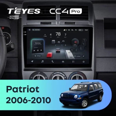 Штатная магнитола Teyes CC4 Pro 360 12/256 Jeep Patriot (2006-2010)