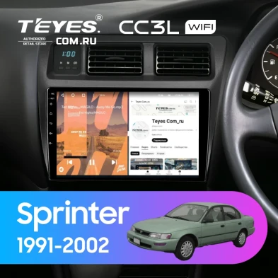 Штатная магнитола Teyes CC3L WiFi 2/32 Toyota Sprinter 7 E100 (1991-2002) Правый руль F1