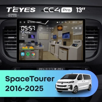 Штатная магнитола Teyes CC4 Pro 8/128 Citroen SpaceTourer (2016-2026) (13")