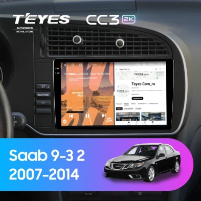 Штатная магнитола Teyes CC3 2K 4/32 Saab 9-3 2 (2007-2014)