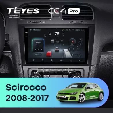 Штатная магнитола Teyes CC4 Pro 12/256 Volkswagen Scirocco (2008-2017)