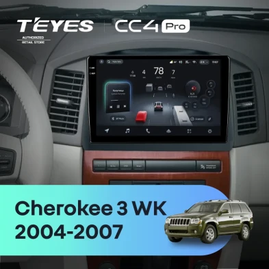 Штатная магнитола Teyes CC4 Pro 12/256 Jeep Grand Cherokee 3 WK (2004-2007) F2
