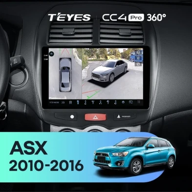 Штатная магнитола Teyes CC4 Pro 360 8/128 Mitsubishi ASX 1 (2010-2016) Тип-B