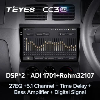 Штатная магнитола Teyes CC3 2K 4/64 Kia Rio 1 (2002-2005)