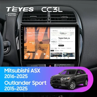 Штатная магнитола Teyes CC3L 4/32 Mitsubishi ASX (2016-2026) F2