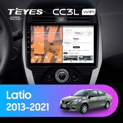 Штатная магнитола Teyes CC3L WiFi 2/32 Nissan Latio (N17) (2013-2021) F1