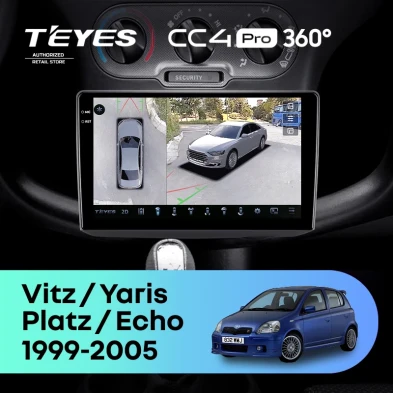 Штатная магнитола Teyes CC4 Pro 360 8/128 Toyota Platz (1999-2005) F1