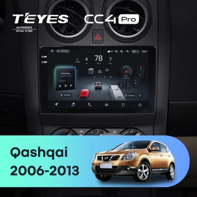 Штатная магнитола Teyes CC4 Pro 8/128 Nissan Qashqai 1 J10 (2006-2013) F1