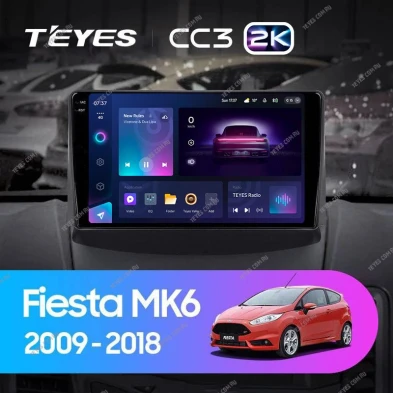 Штатная магнитола Teyes CC3 2K 4/32 Ford Fiesta 6 (2009-2018) F1 Тип-A