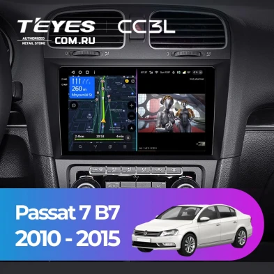 Штатная магнитола Teyes CC3L 4/32 Volkswagen Passat 7 B7 (2010-2015)