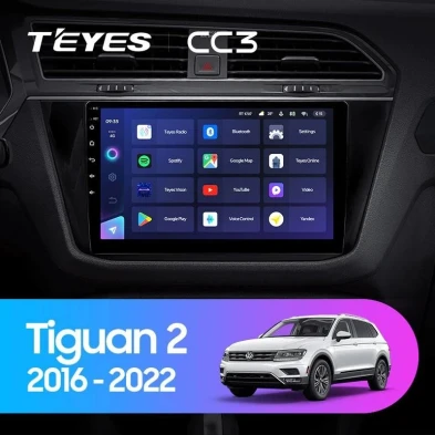 Штатная магнитола Teyes CC3 4/32 Volkswagen Tiguan 2 (2016-2022) Тип-A