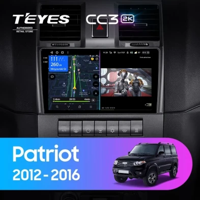 Штатная магнитола Teyes CC3 2K 6/128 UAZ Patriot (2012-2016)