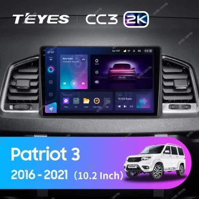 Штатная магнитола Teyes CC3 2K 6/128 UAZ Patriot 3 (2016-2021) F2