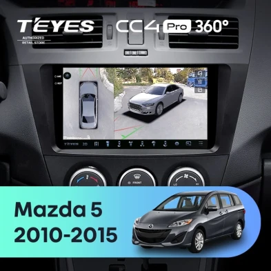 Штатная магнитола Teyes CC4 Pro 360 8/128 Mazda 5 3 CW (2010-2015)