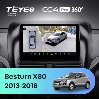 Штатная магнитола Teyes CC4 Pro 360 12/256 FAW Besturn X80 (2013-2018) F1