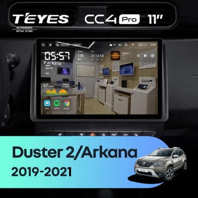 Штатная магнитола Teyes CC4 Pro 8/128 Renault Arkana (2019-2021) F2 (11")