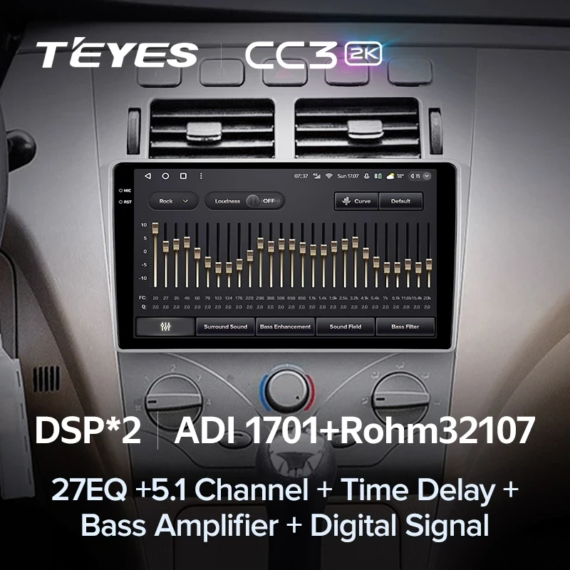 Штатная магнитола Teyes CC3 2K 4/64 Vortex Estina (2008-2012)