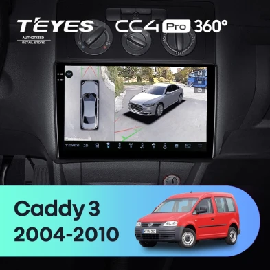 Штатная магнитола Teyes CC4 Pro 360 12/256 Volkswagen Caddy 2K (2004-2010)