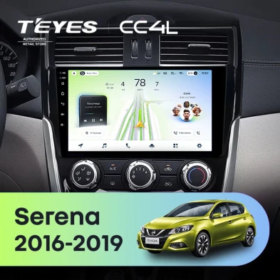 Штатная магнитола Teyes CC4L 6/64 Nissan Serena (2016-2019) Тип-B
