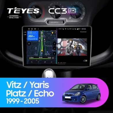 Штатная магнитола Teyes CC3 2K 360 6/128 Toyota Platz (1999-2005) F1