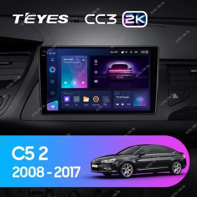 Штатная магнитола Teyes CC3 2K 4/64 Citroen C5 2 (2008-2017) F1