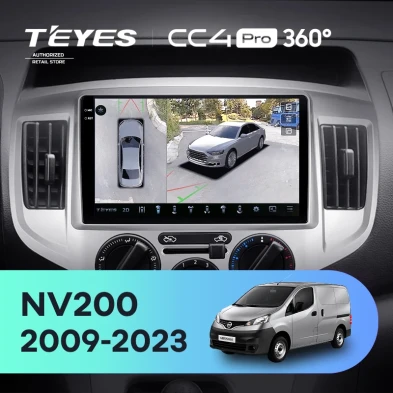 Штатная магнитола Teyes CC4 Pro 360 8/128 Nissan NV200 M20 (2009-2023) F1