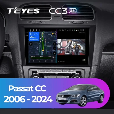 Штатная магнитола Teyes CC3 2K 4/64 Volkswagen Passat CC (2006-2024)