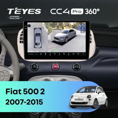 Штатная магнитола Teyes CC4 Pro 360 8/128 Fiat 500 2 (2007-2015)