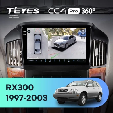 Штатная магнитола Teyes CC4 Pro 360 8/128 Lexus RX300 XU10 (1997-2003) F2