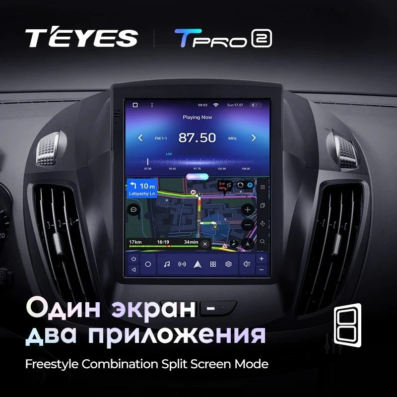Штатная магнитола Tesla style Teyes TPRO 2 4/64 Ford Escape 3 (2012-2019)