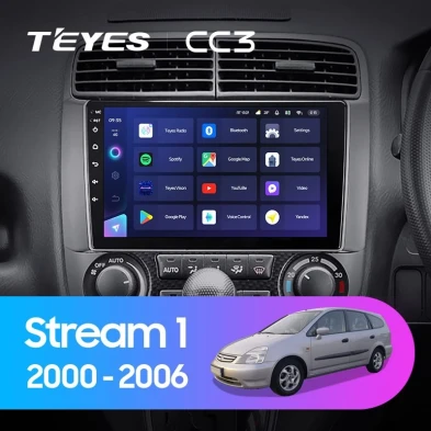 Штатная магнитола Teyes CC3 4/32 Honda Stream 1 (2000-2006) F1