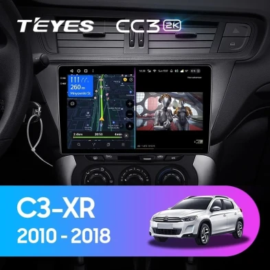 Штатная магнитола Teyes CC3 2K 4/64 Citroen C3-XR (2010-2018) F2