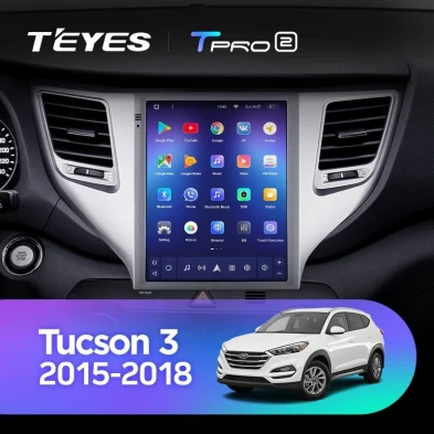 Штатная магнитола Tesla style Teyes TPRO 2 3/32 Hyundai Tucson 3 (2015-2018) Тип-B