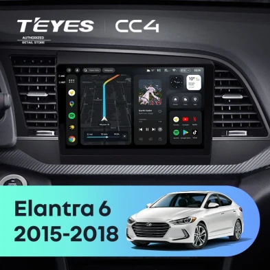 Штатная магнитола Teyes CC4 8/128 Hyundai Elantra 6 (2015-2018) Тип-B