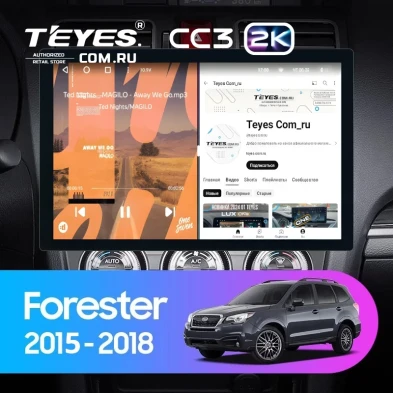 Штатная магнитола Teyes CC3 2K 360 6/128 Subaru Forester SJ (2015-2018) (13")