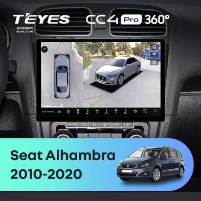 Штатная магнитола Teyes CC4 Pro 360 8/128 Seat Alhambra (2010-2020) (11")