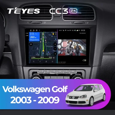 Штатная магнитола Teyes CC3 2K 4/64 Volkswagen Golf (2003-2009)
