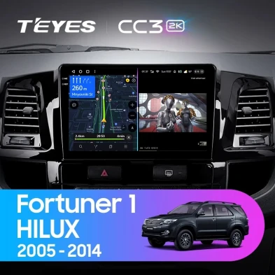 Штатная магнитола Teyes CC3 2K 360 6/128 Toyota Fortuner (2008-2014) F1