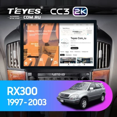 Штатная магнитола Teyes CC3 2K 4/32 Lexus RX300 XU10 (1997-2003) F1 (11")