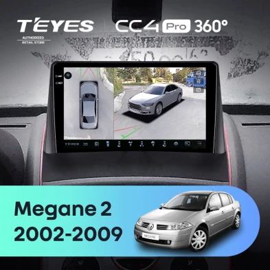 Штатная магнитола Teyes CC4 Pro 360 8/128 Renault Megane 2 (2002-2009)