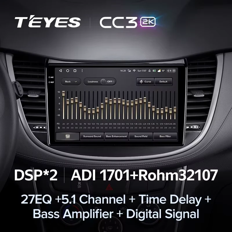 Штатная магнитола Teyes CC3 2K 4/64 Chevrolet Tracker 3 (2013-2017) F2