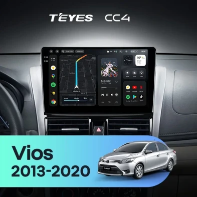 Штатная магнитола Teyes CC4 8/128 Toyota Vios XP150 (2013-2020)