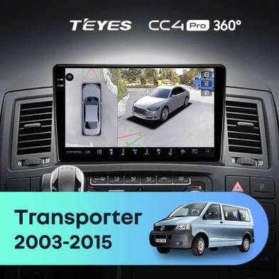 Штатная магнитола Teyes CC4 Pro 360 12/256 Volkswagen Transporter T5 (2003-2015)