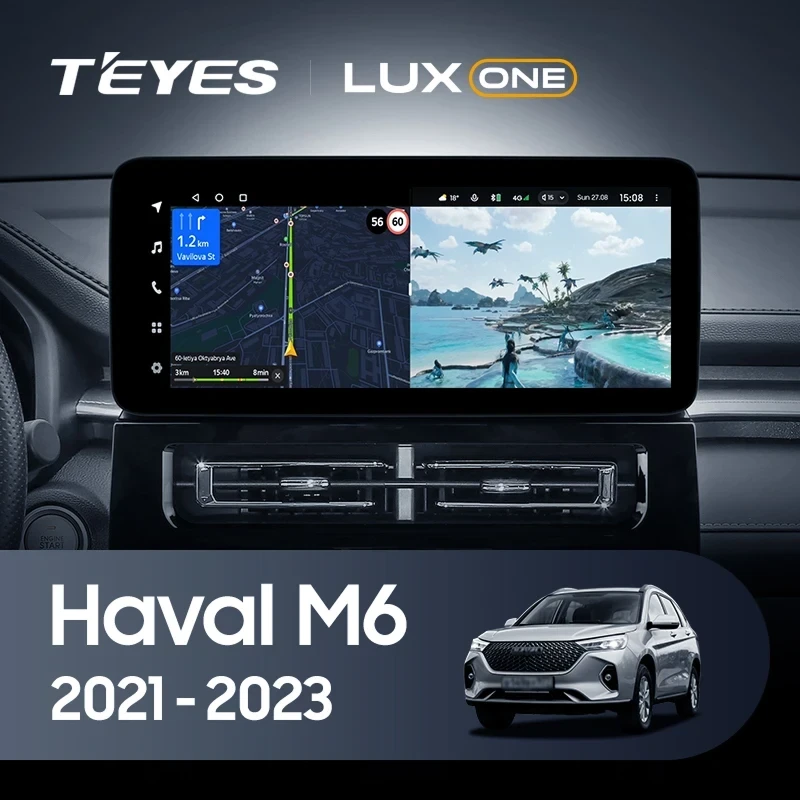 Штатная магнитола Teyes LUX ONE 4/64 Haval M6 (2021-2023)